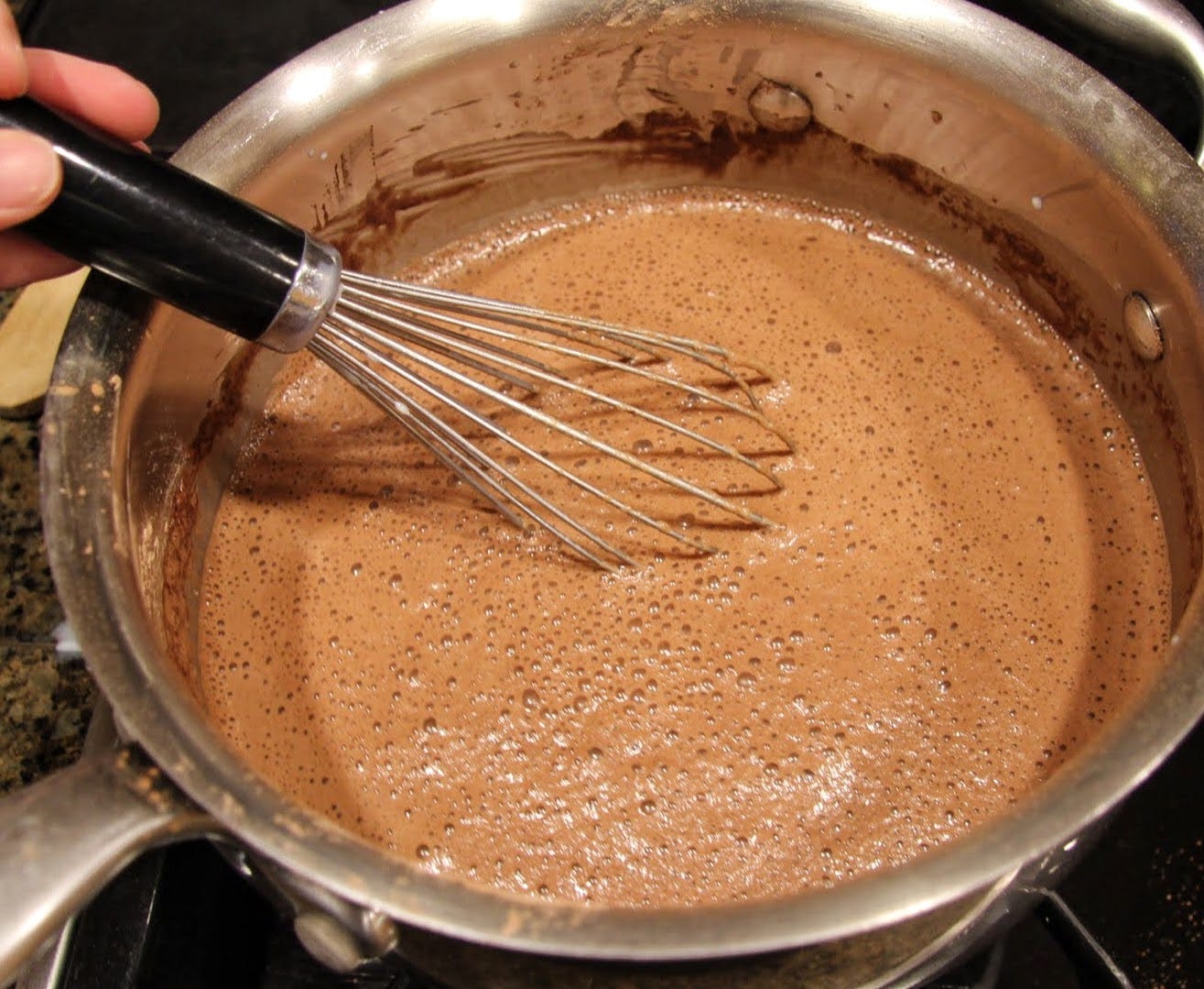 dark chocolate pudding