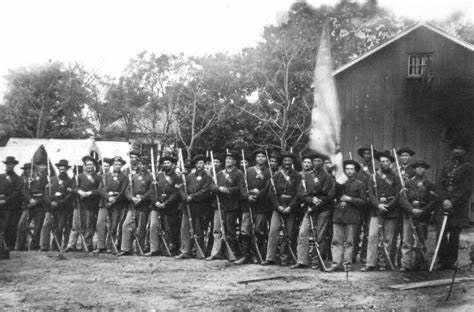 Company H, 44th Indiana Infantry, circa 1864, veterans of key Civil War battles including Shiloh, Fort Donelson, and Chickamauga.