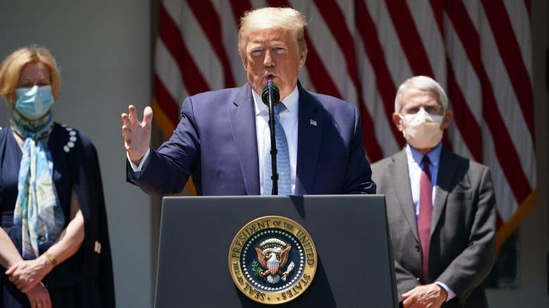 WATCH: Trump Says Masks Are Optional at WH Press Briefing | Heavy.com