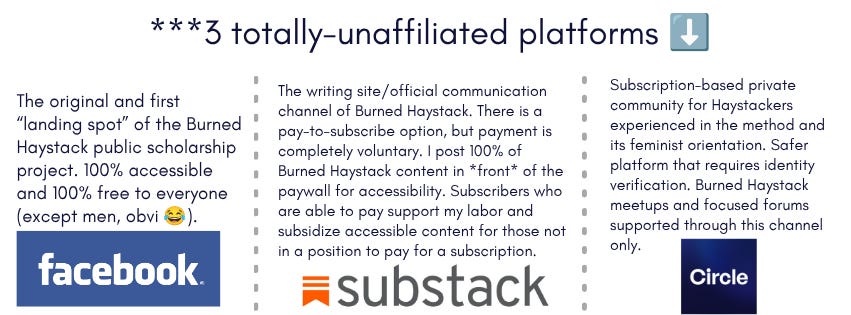 Burned Haystack Burned Haystack Meetups Published on Circle plus Other Important Things