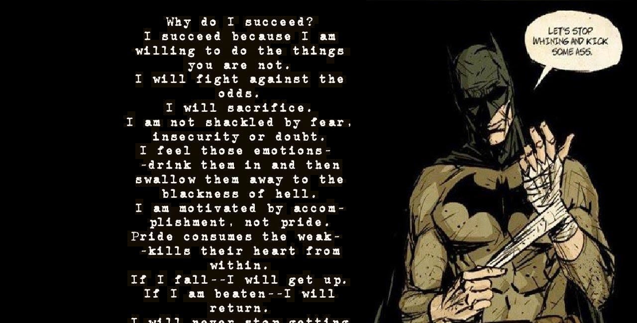 Batman ¿Por qué tengo éxito?