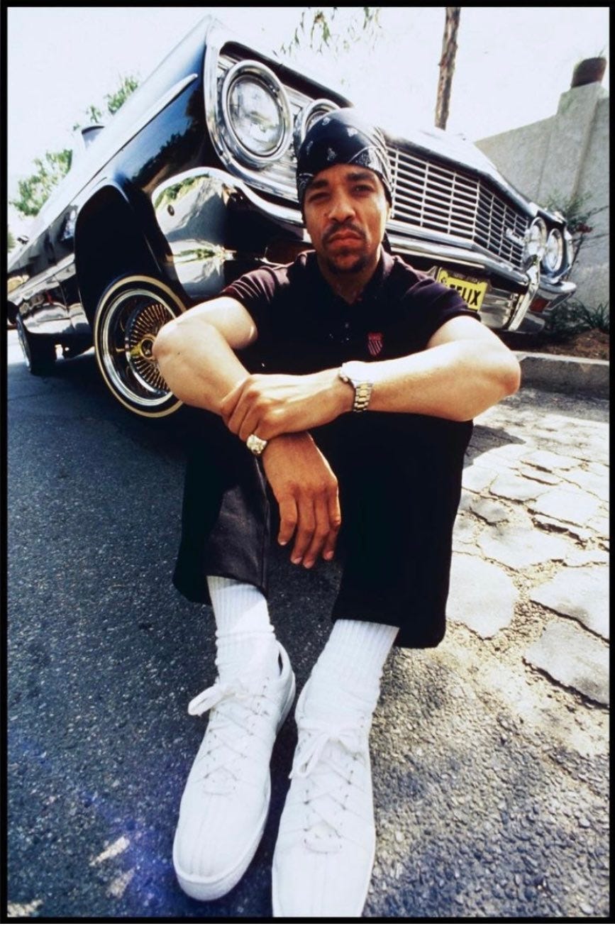 Ice-T in the K-Swiss Classic, 1994.