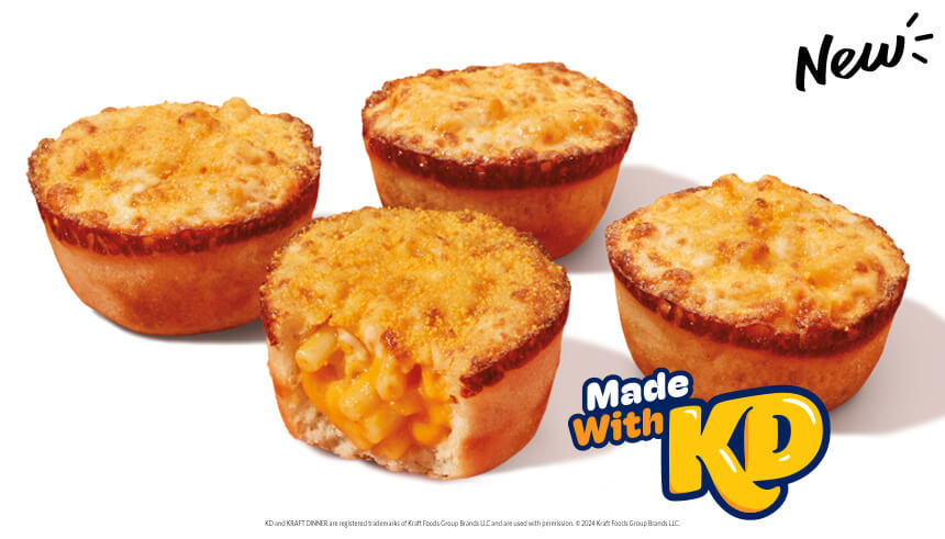 Little Caesars Launches New Crazy Puffs Made With KD Mac & Cheese In Canada