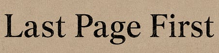 Last Page First