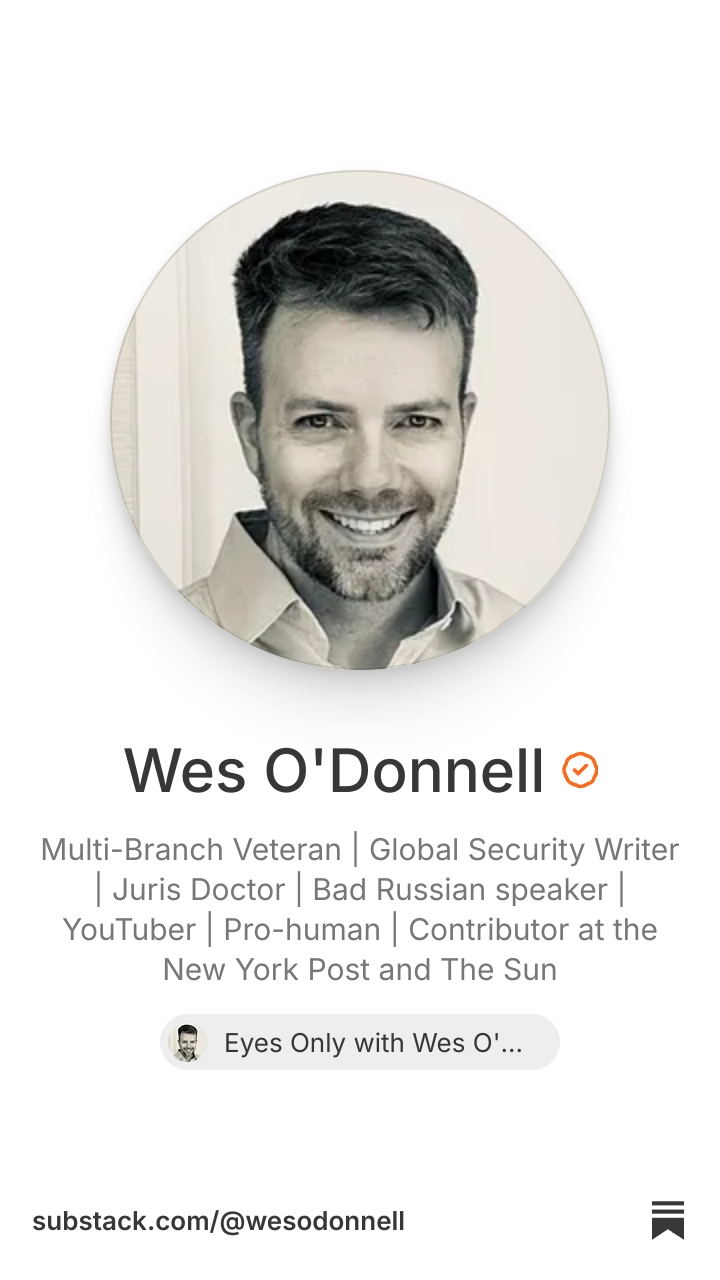 Wes O'Donnell | Substack