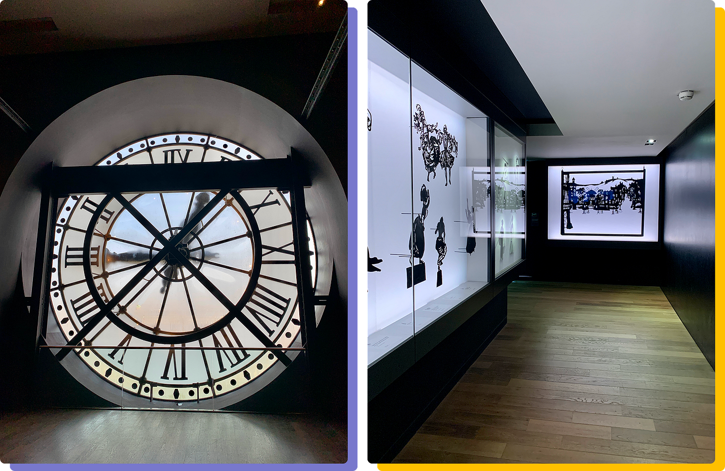 Photos of the interior of the Musée d'Orsay
