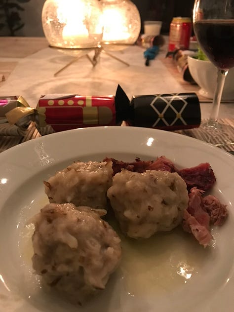 Making and serving the Norwegian dish of kumla
