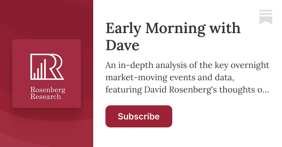 Early Morning with Dave | David Rosenberg | Substack