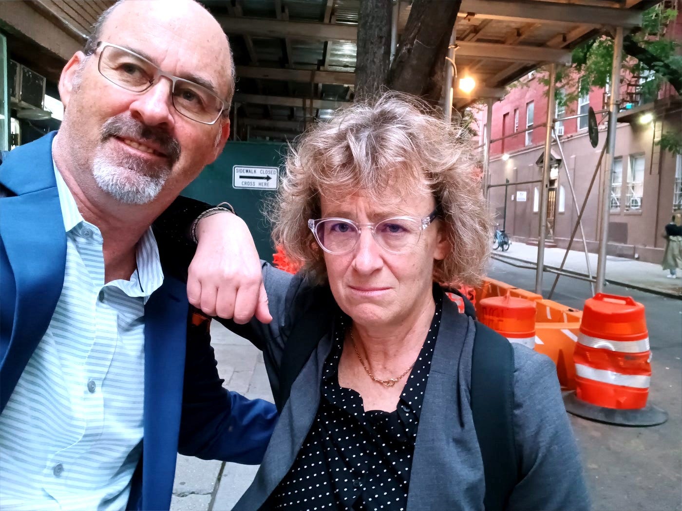 A selfie of me and Nina on the streets of New York. A selfie of me and Nina on the streets of New York.
