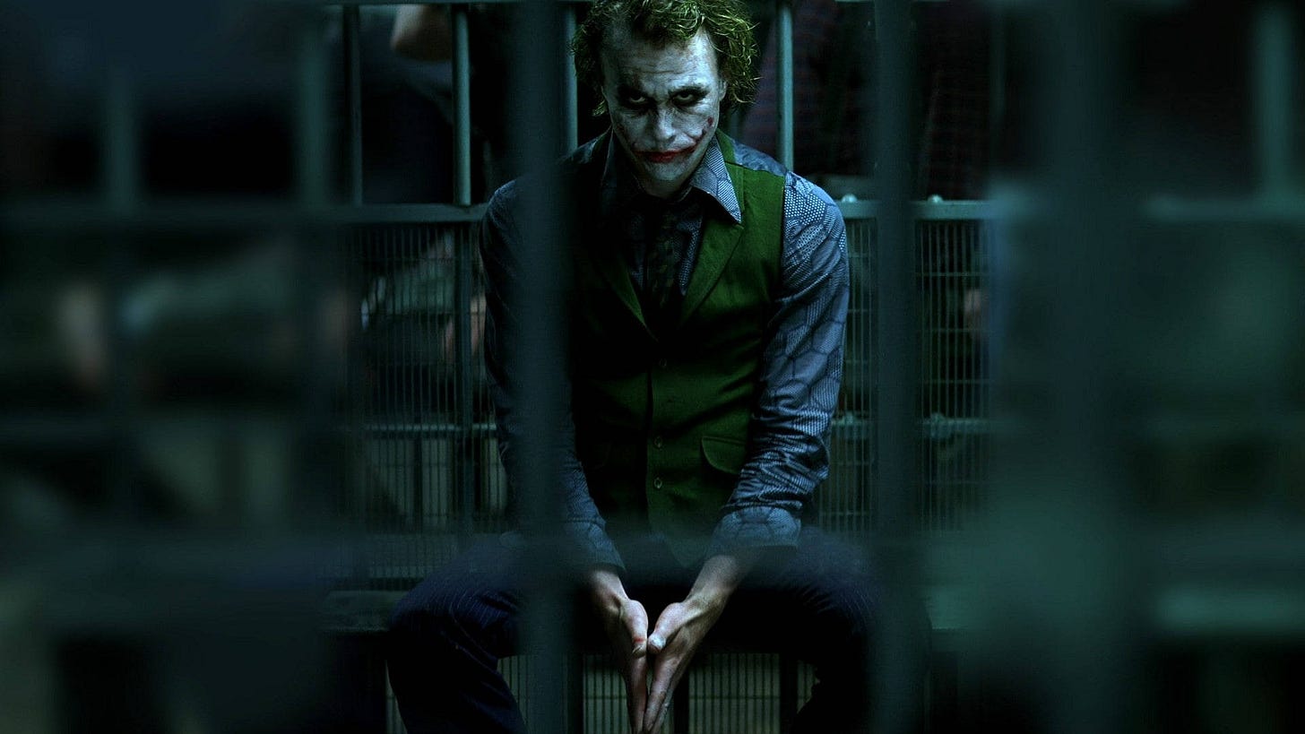 100+] Heath Ledger Joker Wallpapers | Wallpapers.com