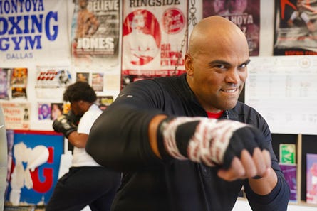 Colin at a boxing gym