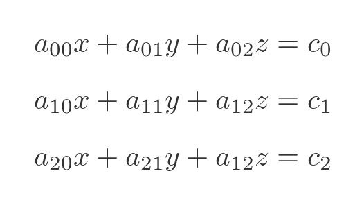 Using matrices to solve simultaneous equations automatically