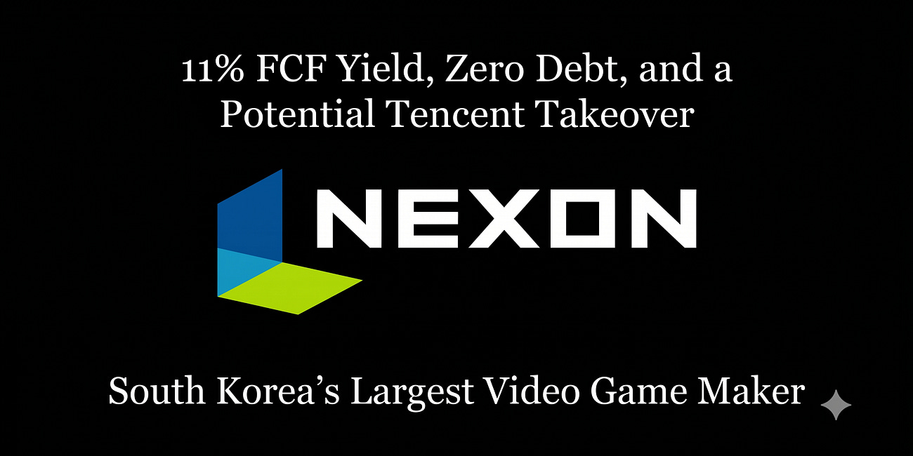 Nexon: 11% FCF Yield, Zero Debt, and a Potential Tencent Takeover
