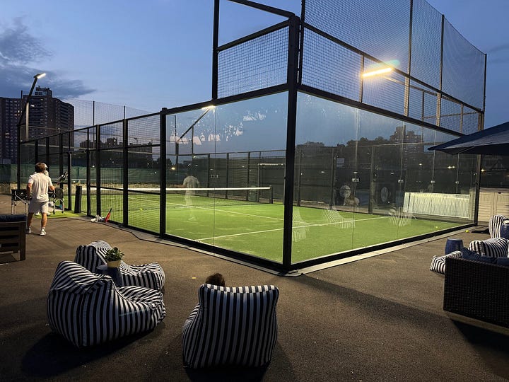 West Side Tennis Club's brand-new padel court