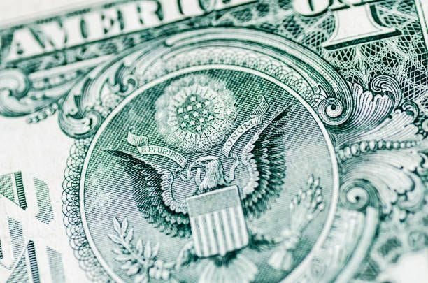 e pluribus unum'. us dollar bill. - us currency stock pictures, royalty-free photos & images