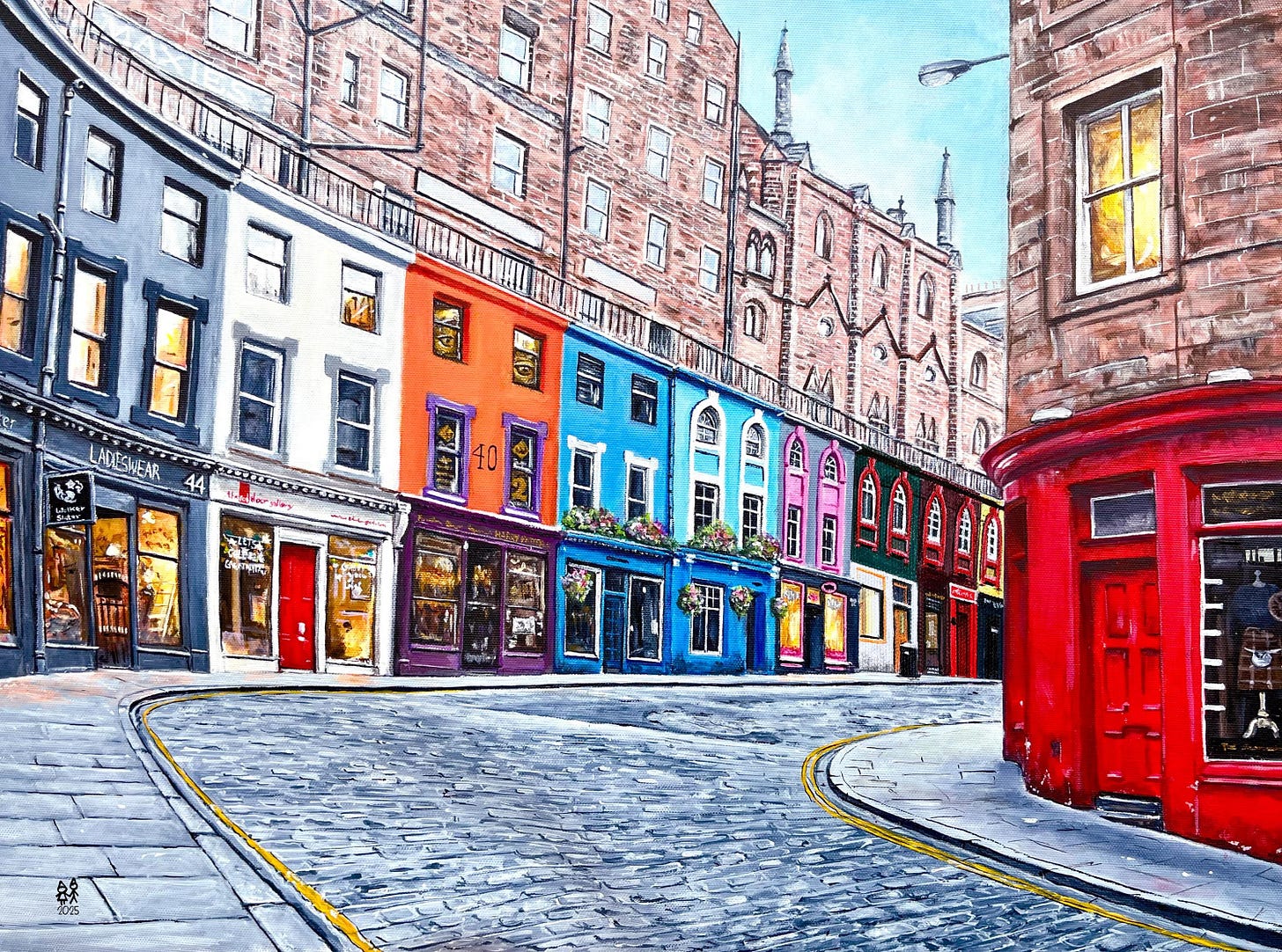 Victoria Street, Edinburgh Print: Scottish Abstract Wall Art - Etsy Canada