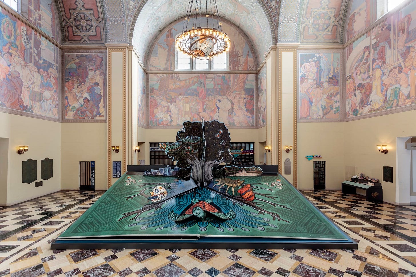 Los Angeles Public Library Unveils the World's Largest Pop-Up Book — Colossal Los Angeles Public Library Unveils the World's Largest Pop-Up Book — Colossal