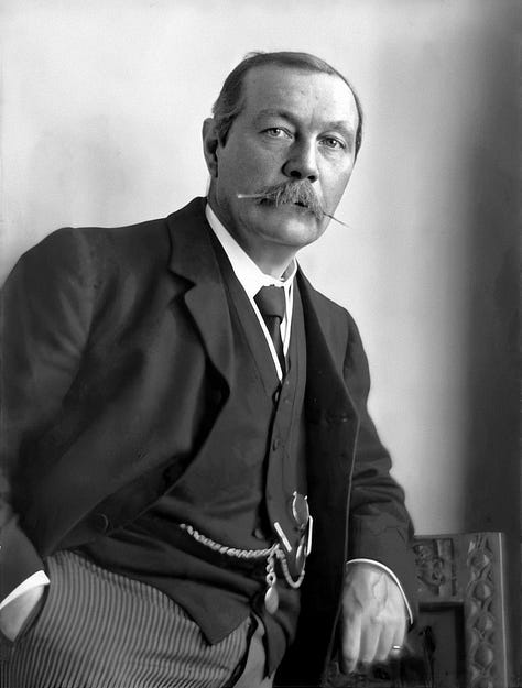 Photo 1: Arthur Conan Doyle Photos 2&3: Cottingley Fairy Photos