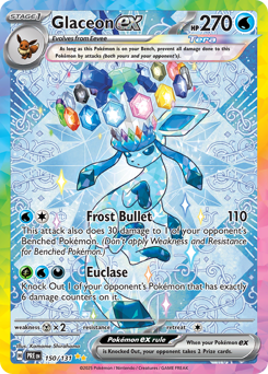 Glaceon ex — Prismatic Evolutions, 150/131 Glaceon ex — Prismatic Evolutions, 150/131