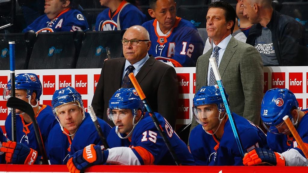 Barry Trotz is all Islanders in return to Washington