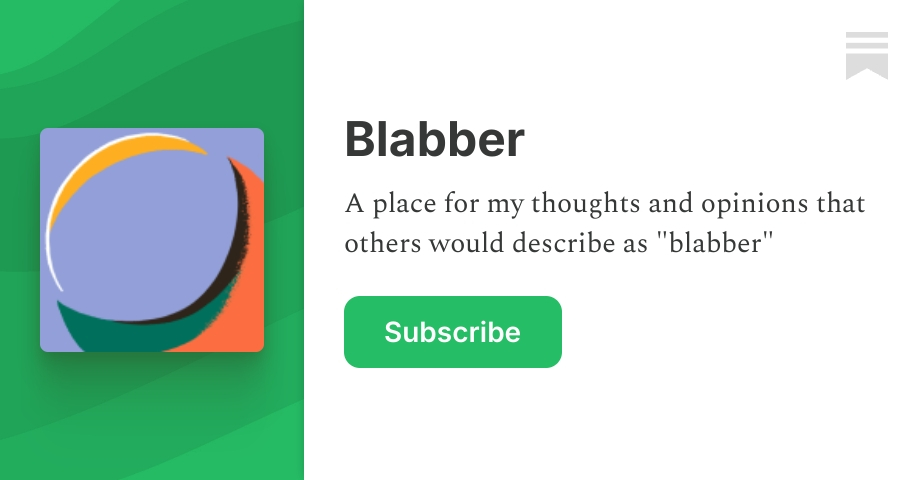 Blabber | Aaron Teo | Substack