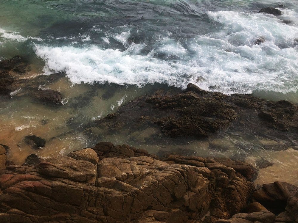 spiritual coach muunie beard ocean waves anxiety emotional processing
