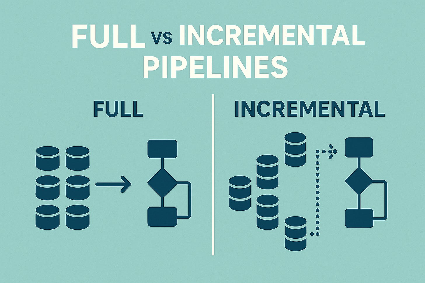 Full vs Incremental Pipelines - by Daniel Beach