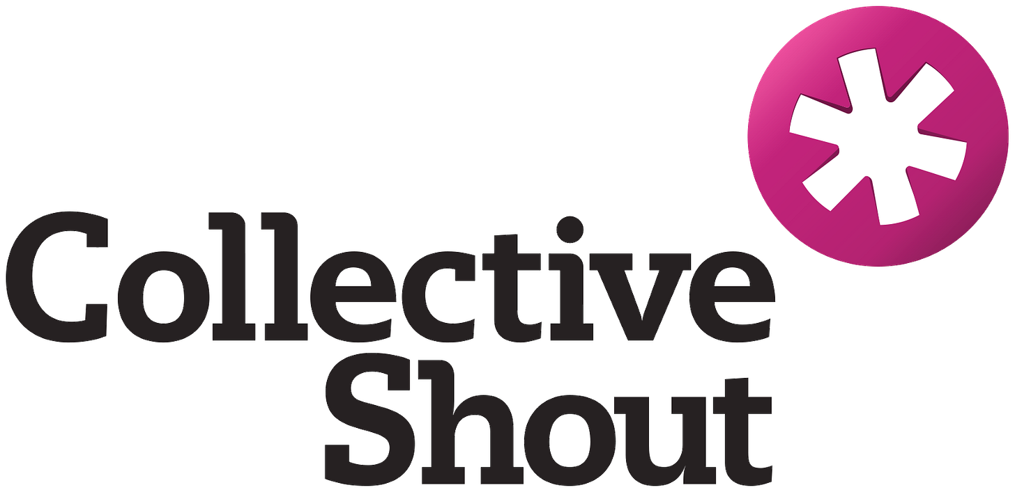 Collective shout logo, one of the advocacy groups behind the NSFW takedowns 