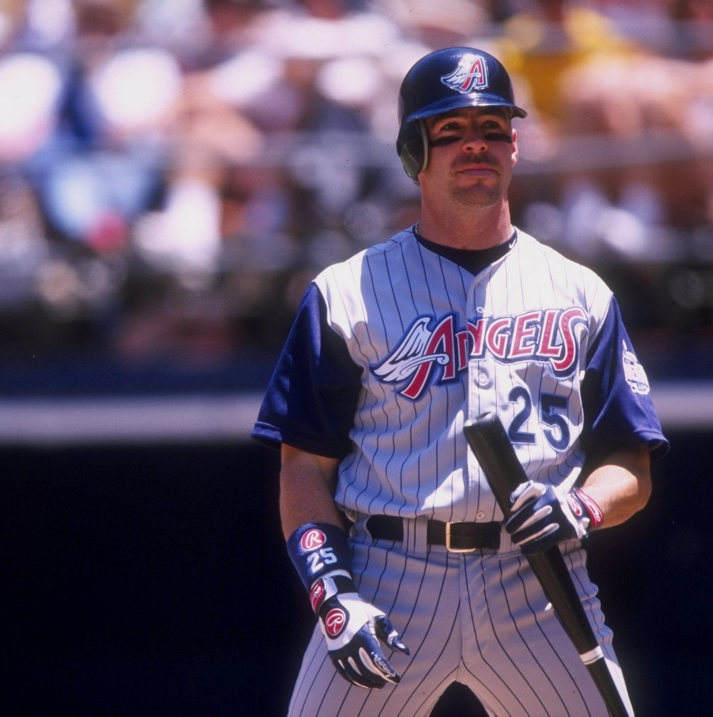 Jim Edmonds batting circa late 1990s.