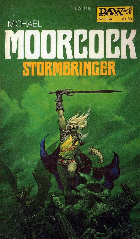 Book cover for STORMBRINGER by Michael Moorcock, published by DAW Books