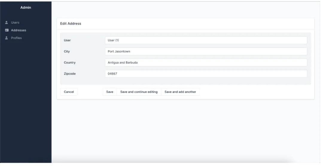 SQLAdmin: A High-Efficiency Tool for Generating Admin Interfaces