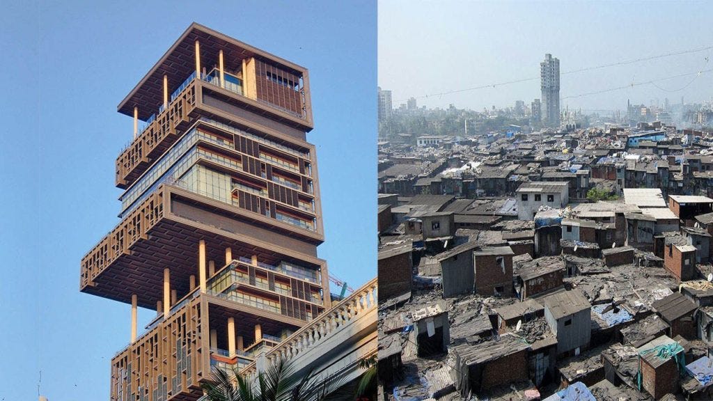 Antilla and Dharavi