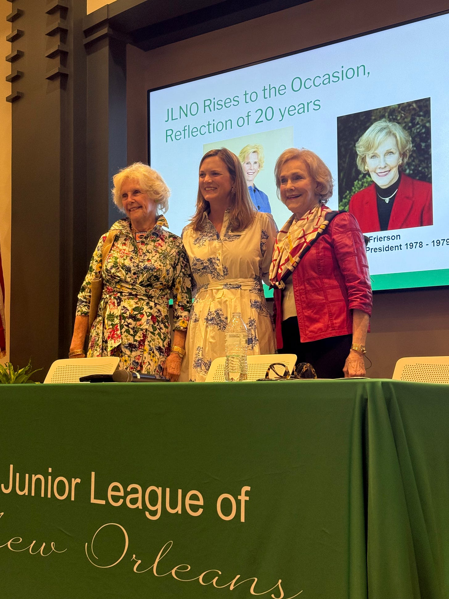 Citizens for 1 Founder Ruthie Frierson and Anne Milling were invited to speak to the Junior League of New Orleans about advocacy leadership after Katrina