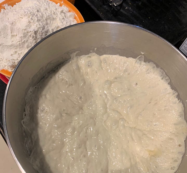 This recipe calls for a sponge, or a pre-ferment, which boosts flavor and texture. I learned to shape bagels at the CIA, but only once; happily, once they're baked, they puff up nicely