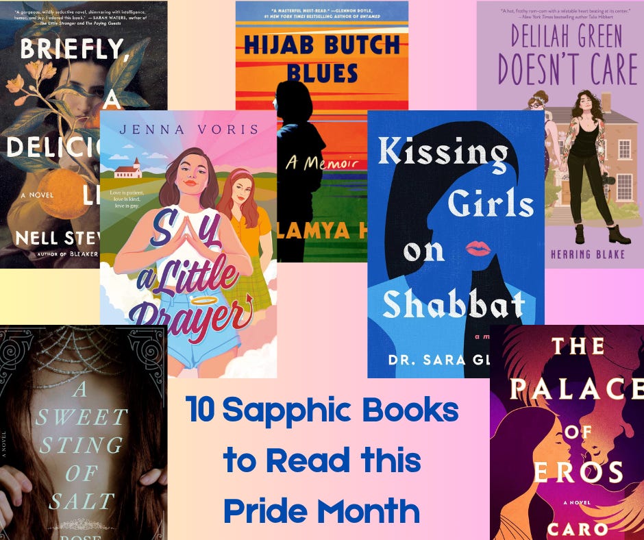 10 sapphic books to read this pride month, with 7 book covers from the list 10 sapphic books to read this pride month, with 7 book covers from the list