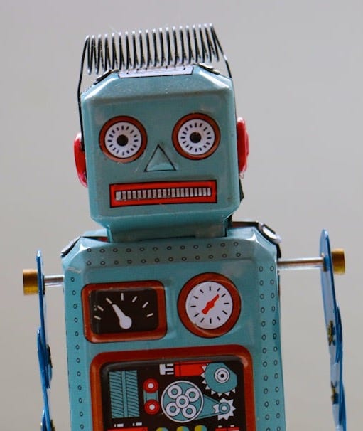 blue plastic robot toy blue plastic robot toy