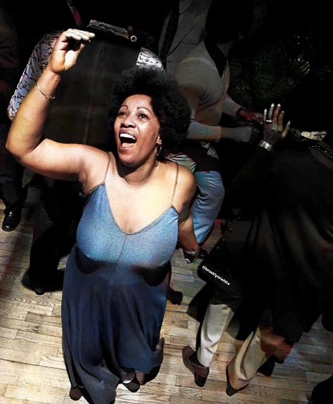 Diana Ross, Toni Morrison and Grace Jones dancing in New York.