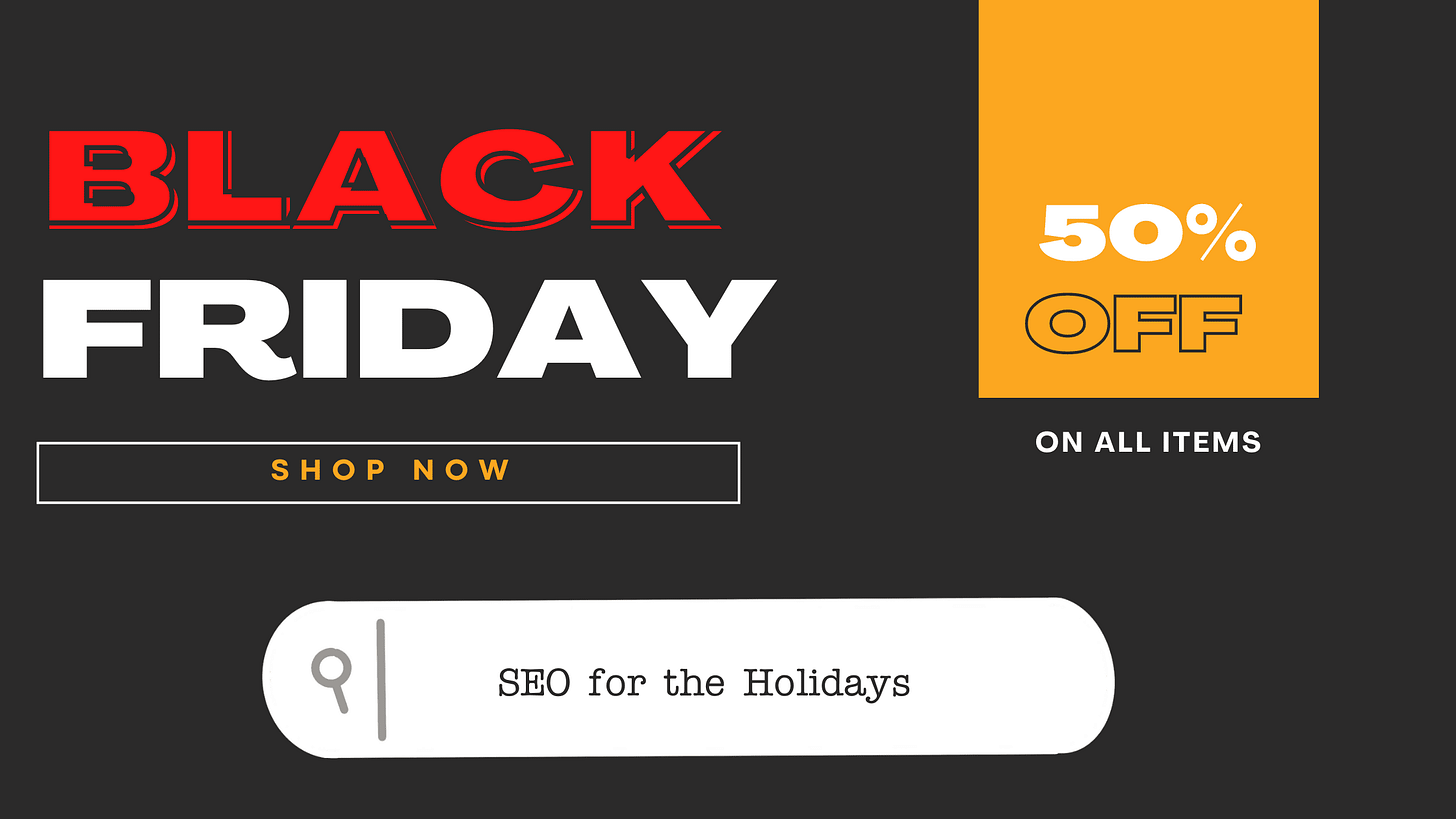 SEO for Holiday Sales