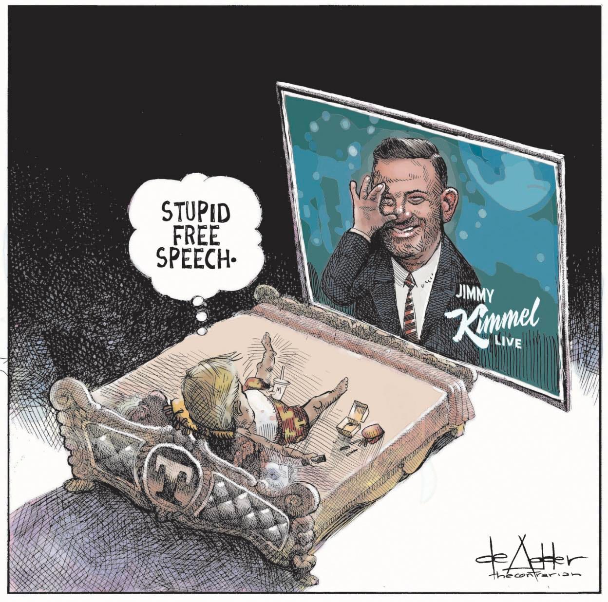 May be pop art of 1 person and text