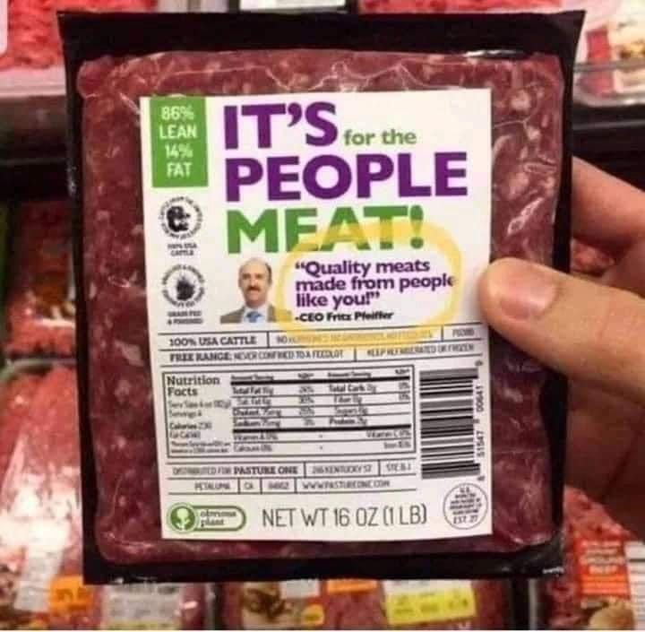 May be an image of 1 person, food and text