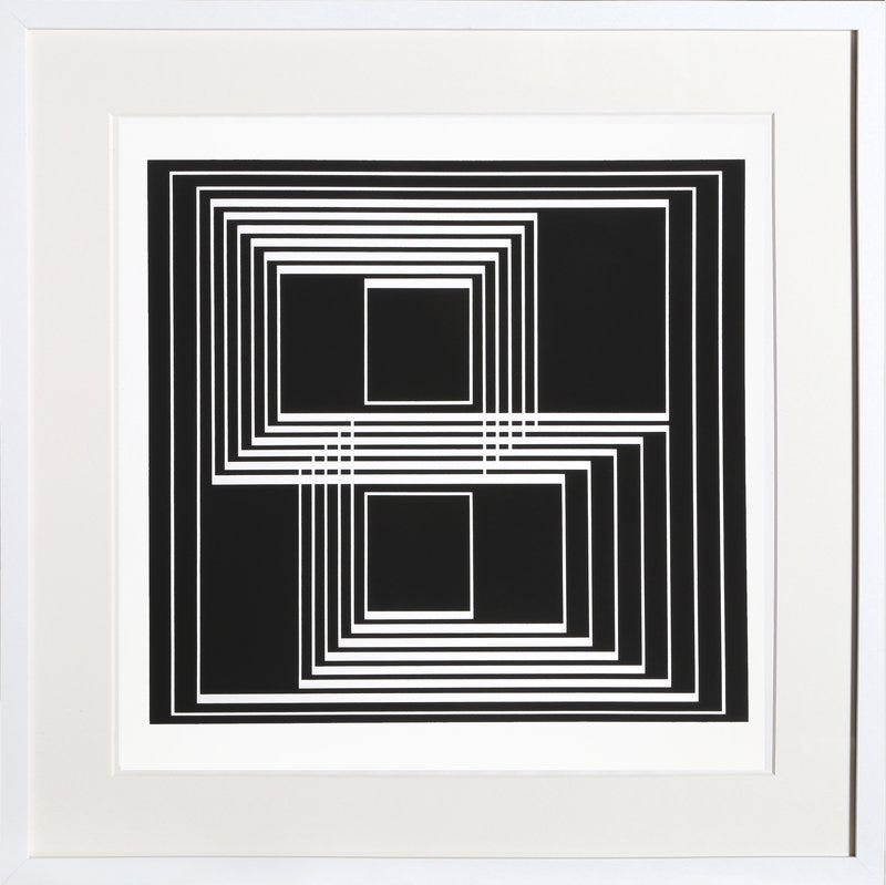 Josef Albers - Portfolio 1, Folder 33, Image 1 Framed Silkscreen for Sale |  Artspace