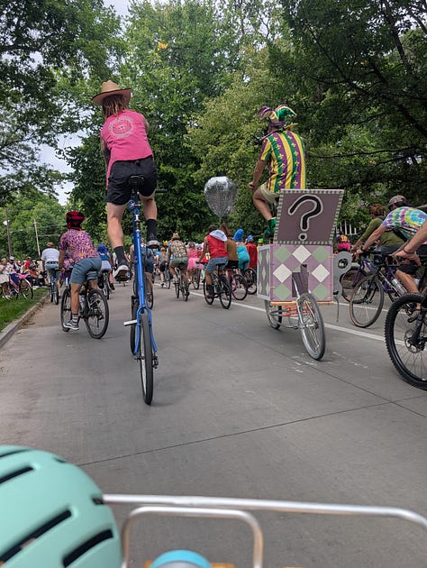 wacky bike parade