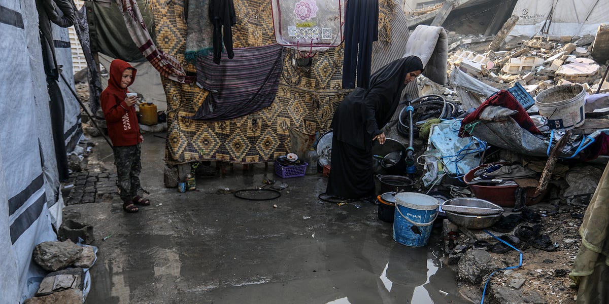 Brutal winter storms in Gaza put 850,000 people at imminent flood risk; Over 100 Palestinians detained in West Bank; U.S. military onboards Google’s AI