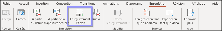 powerpoint enregistrer video la méthode menu