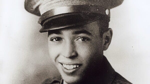 This image provided by the U.S. Marine Corps shows World War II Medal of Honor recipient Pfc. Harold Gonsalves during World War II. (U.S. Marine Corps via AP) This image provided by the U.S. Marine Corps shows World War II Medal of Honor recipient Pfc. Harold Gonsalves during World War II. (U.S. Marine Corps via AP)
