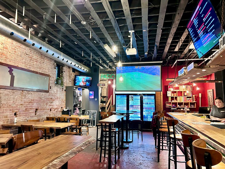 sign, beer, streets, chairs, bar