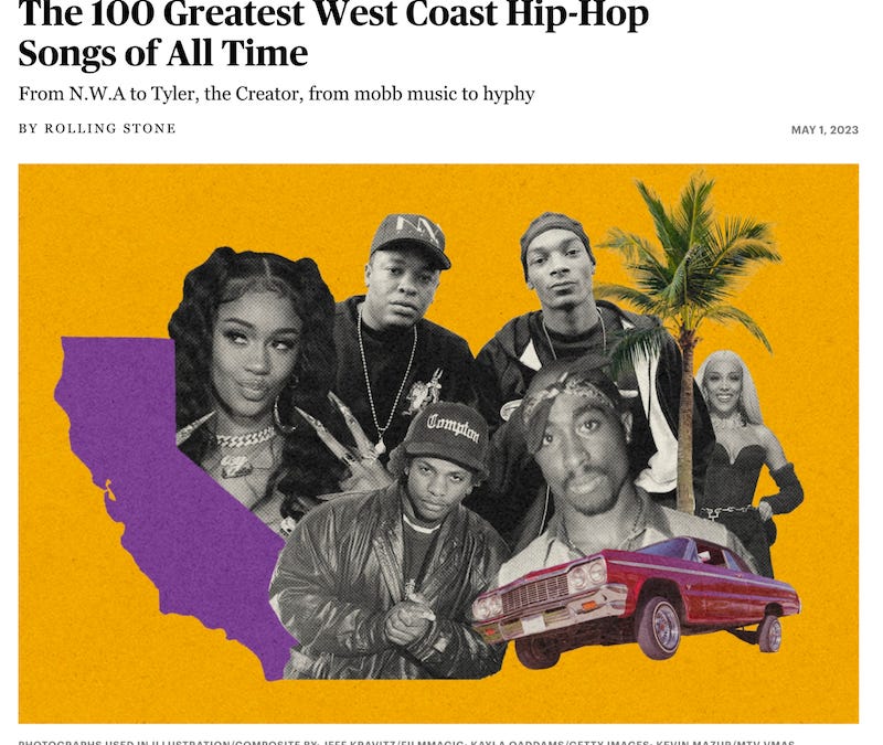 The Greatest West Coast Raps - by Mosi Reeves
