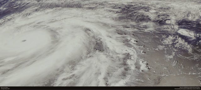 Satellite photo of Hurricane Maria