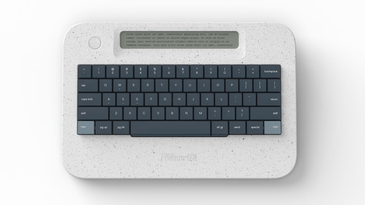 Alpha White Speckled - Freewrite Store Alpha White Speckled - Freewrite Store