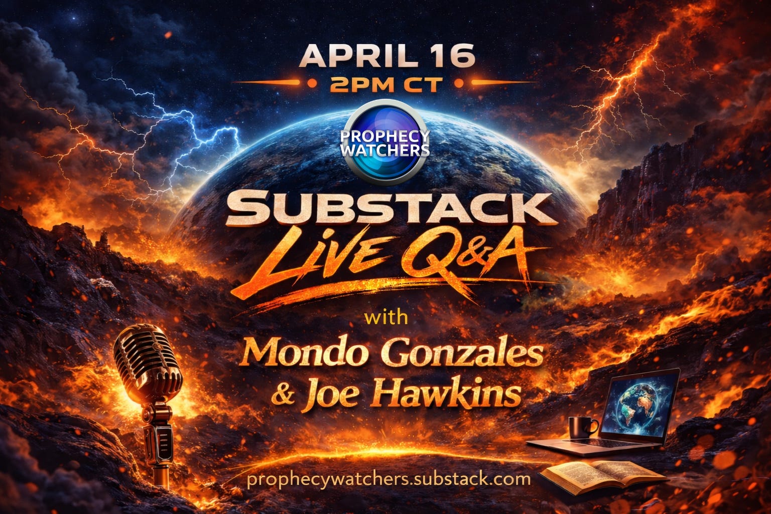 Substack Live Q&A | April 16 at 2PM CT